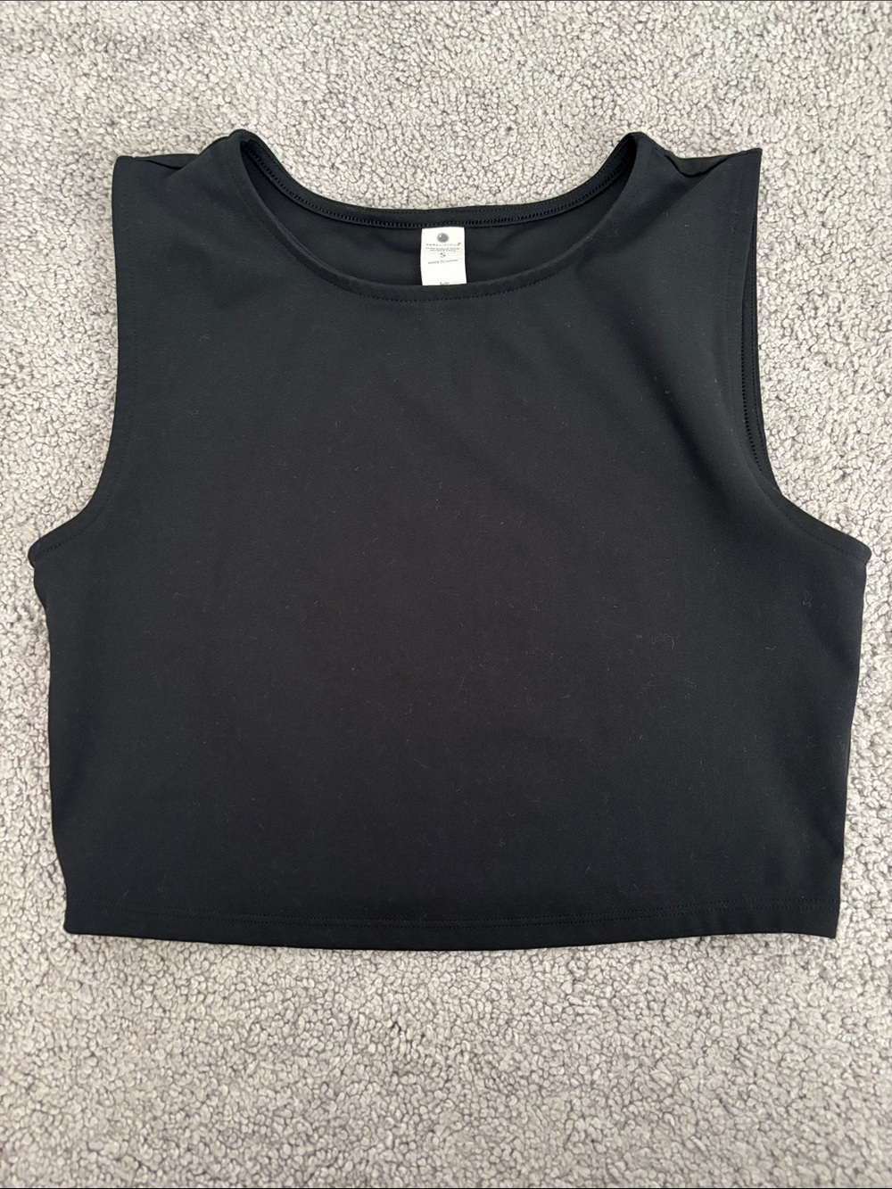 Teal or Black Sleeveless Crop Tops - Picture 7 of 8
